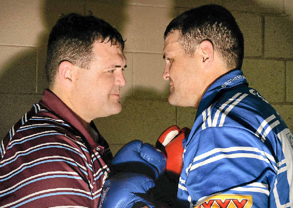 FIGHTING BROTHERS: Justin and Shane Kerr look to settle some old scores on get the chance to have a boxing match on November 29. FIGHTING BROTHERS: Justin and Shane Kerr look to settle some old scores on get the chance to have a boxing match on November 29.
